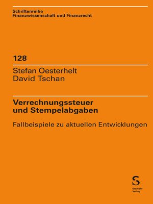cover image of Verrechnungssteuer und Stempelabgaben